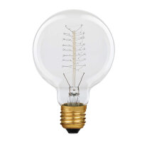 Rustika Globe Gl&uuml;hbirne 60W G80 E27 32 Supports