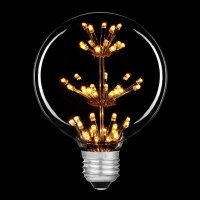 LED Rustika Carbon Globe G95 2W = 15W 150lm E27 extra...