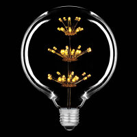 LED Rustika Carbon Globe G125 2W = 15W 150lm E27 extra warmwei&szlig; 2200K