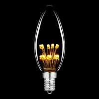 LED Rustika Carbon Kerze 1W = 5W 60lm E14 extra...