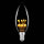 LED Rustika Carbon Kerze 1W = 5W 60lm E14 extra warmwei&szlig; 2200K