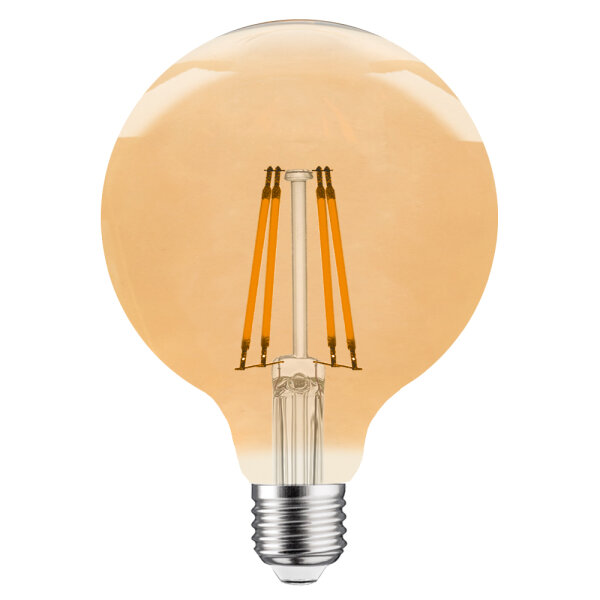 LED Filament Globe G95 4W = 25W 300lm E27 gold gel&uuml;stert 2200K
