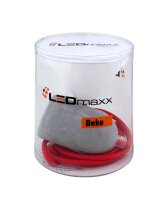 Deko Set Textilkabel bordeaux rot mit Beton-Lampenfassung...