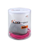 Deko Set Textilkabel pink mit Beton-Lampenfassung E27 und...