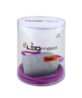 Deko Set Textilkabel lila mit Beton-Lampenfassung E27 und...