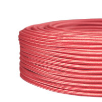 H03VV-F 3*0,75mm&sup2; Textilkabel rot