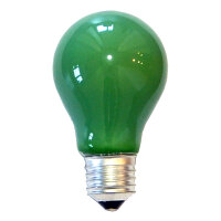 Gl&uuml;hlampe 25W E27 GR&Uuml;N