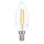 LED Filament Kerze 4W E14 klar 400lm extra warmwei&szlig; 2200K DIMMBAR