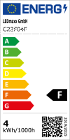 LED Filament Windsto&szlig; Kerze 4W 420lm E14 MATT extra...