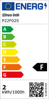 LED Filament Tropfen 2W 180lm E14 Kopfspiegel silber extra warmwei&szlig; 2200K