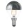 LED Filament Tropfen 2W 180lm E14 Kopfspiegel silber extra warmwei&szlig; 2200K