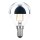 LED Filament Tropfen 2W 180lm E14 Kopfspiegel silber extra warmwei&szlig; 2200K