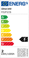 LED Filament Tropfen 2W 180lm E27 Kopfspiegel silber extra warmwei&szlig; 2200K