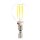 LED Filament Tropfen 4W = 40W 450lm E14 klar extra warmwei&szlig; 2200K