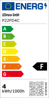 LED Filament Tropfen 4W 420lm E14 klar extra...