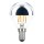LED Filament Tropfen 4W 360lm E14 Kopfspiegel silber extra warmwei&szlig; 2200K