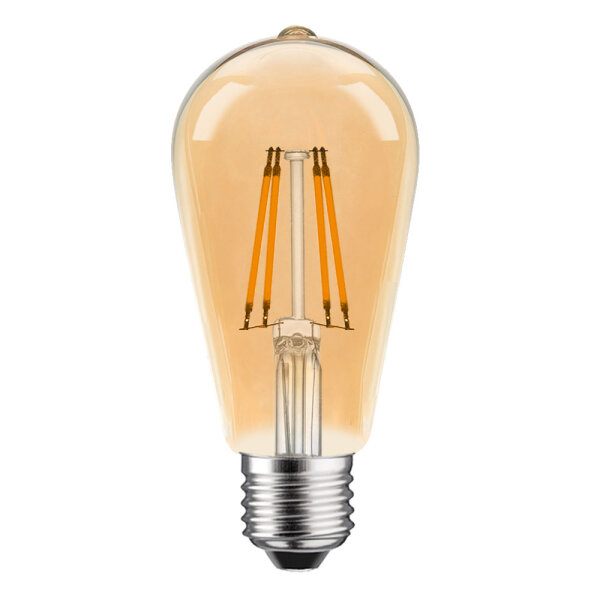 LED Filament Edison ST64 4W 360lm E27 gold gel&uuml;stert extra warmwei&szlig; 2200K