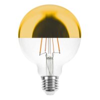 LED Filament Globe G95 4W = 40W E27 Kopfspiegel Gold...