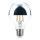 LED Filament Globe G80 4W = 40W E27 Kopfspiegel silber 400lm extra warmwei&szlig; 2200K