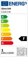 LED Filament Kerze 1W 100lm E14 klar extra warmwei&szlig;...