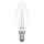 LED Filament Kerze 1W 100lm E14 klar extra warmwei&szlig; 2200K