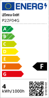 LED Filament Tropfen 4W 360lm E14 Kopfspiegel gold extra...