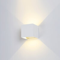 Wandleuchte LED wei&szlig; 6W 490lm 3000K Indoor/Outdoor