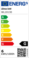 Wandleuchte LED schwarz 6W 490lm 3000K Indoor/Outdoor