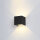 Wandleuchte LED schwarz 6W 490lm 3000K Indoor/Outdoor