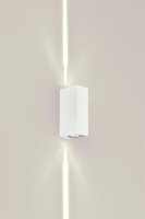 Wandleuchte wei&szlig; 6W 375lm 2700K Indoor/Outdoor