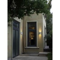 Design-Wandleuchte LED Edelstahl 2 x 7W 890lm 3000K...