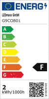 LED Glas G9 COB 2W = 20W 200lm warmwei&szlig; 2700K
