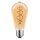 LED Spiral Filament Edison ST64 5W = 25W 200lm E27 gold gel&uuml;stert extra warmwei&szlig; 1800K Dimmbar