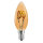 LED Spiral Filament Kerze 3W 100lm E14 klar extra warmwei&szlig; 1800K Dimmbar