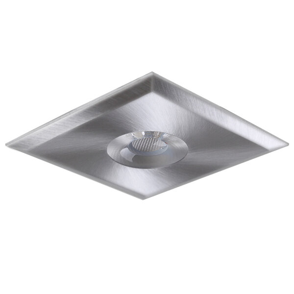 LED M&ouml;beleinbauleuchte Downlight 6W 230V 35&deg; Warmwei&szlig; 2700K 450lm 82mm eckig