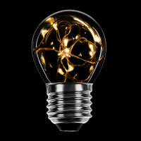 LED Kupferkabel Tropfen 1W = 7W 30lm E27 klar extra...