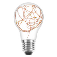 LED Kupferkabel Birnenform A60 1,2W 40lm E27 klar extra...