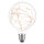 LED Kupferkabel Globe G125 2,2W = 13W 92lm E27 klar extra warmwei&szlig; 2200-2400K