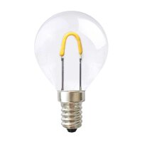 LED Curved Filament Tropfen 1W = 10W E14 klar 55lm extra...