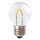 LED Curved Filament Tropfen 1W E27 klar 55lm extra warmwei&szlig; 2400K