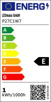LED Filament Tropfen 1W 120lm E27 klar warmwei&szlig; 2700K