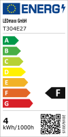 LED Leuchtmittel R&ouml;hre T30 4W = 39W E27 400lm...