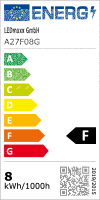 LED Filament Leuchtmittel 8W = 60W E27 Kopfspiegel Gold 806lm warmwei&szlig; 2700K