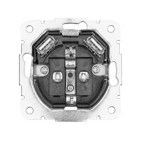 2xUSB Schutzkontakt-Steckdose 2800mA Reinwei&szlig;