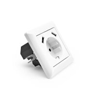 2xUSB Schutzkontakt-Steckdose 2800mA Reinwei&szlig;