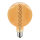 LED Spiral Filament Mega Globe G200 5W = 25W 250lm E27 gold gel&uuml;stert extra warmwei&szlig; 2200K dimmbar