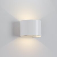 Wandleuchte LED wei&szlig; rund 6W 780lm 3000K...