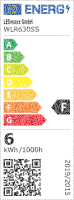 Wandleuchte LED schwarz Rund 6W 550lm indirekt 3000K...