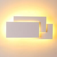 Wandleuchte LED wei&szlig; Rechtecke 12W 3000K IP20