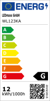 Wandleuchte LED wei&szlig; Rechtecke 12W 3000K IP20